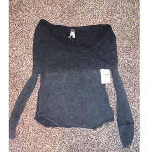 *New* Free People Long Sleeve Shoulder Top